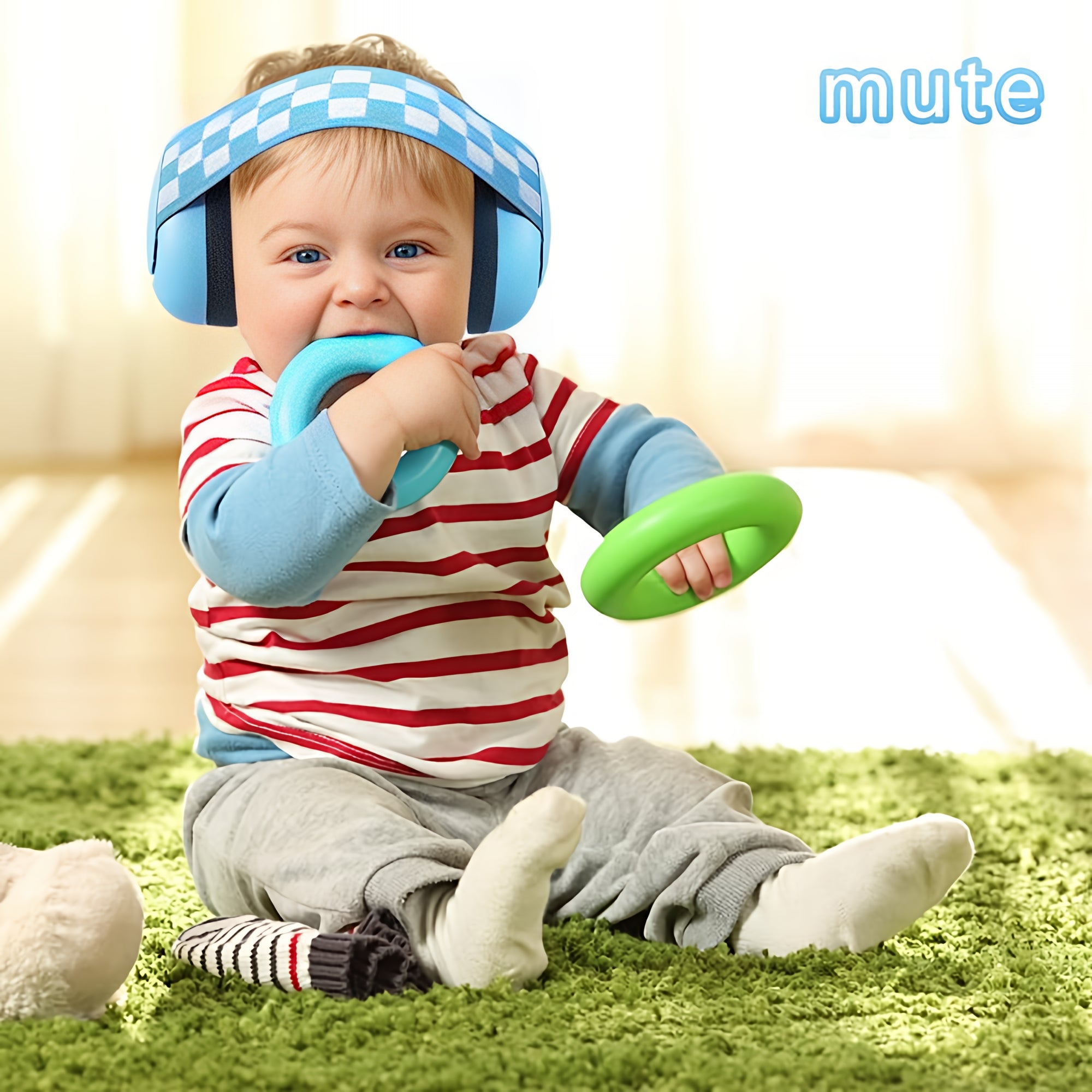 Amazon comfort noise reduction headphones newborn elastic band baby noise earmuffs 2 months baby available