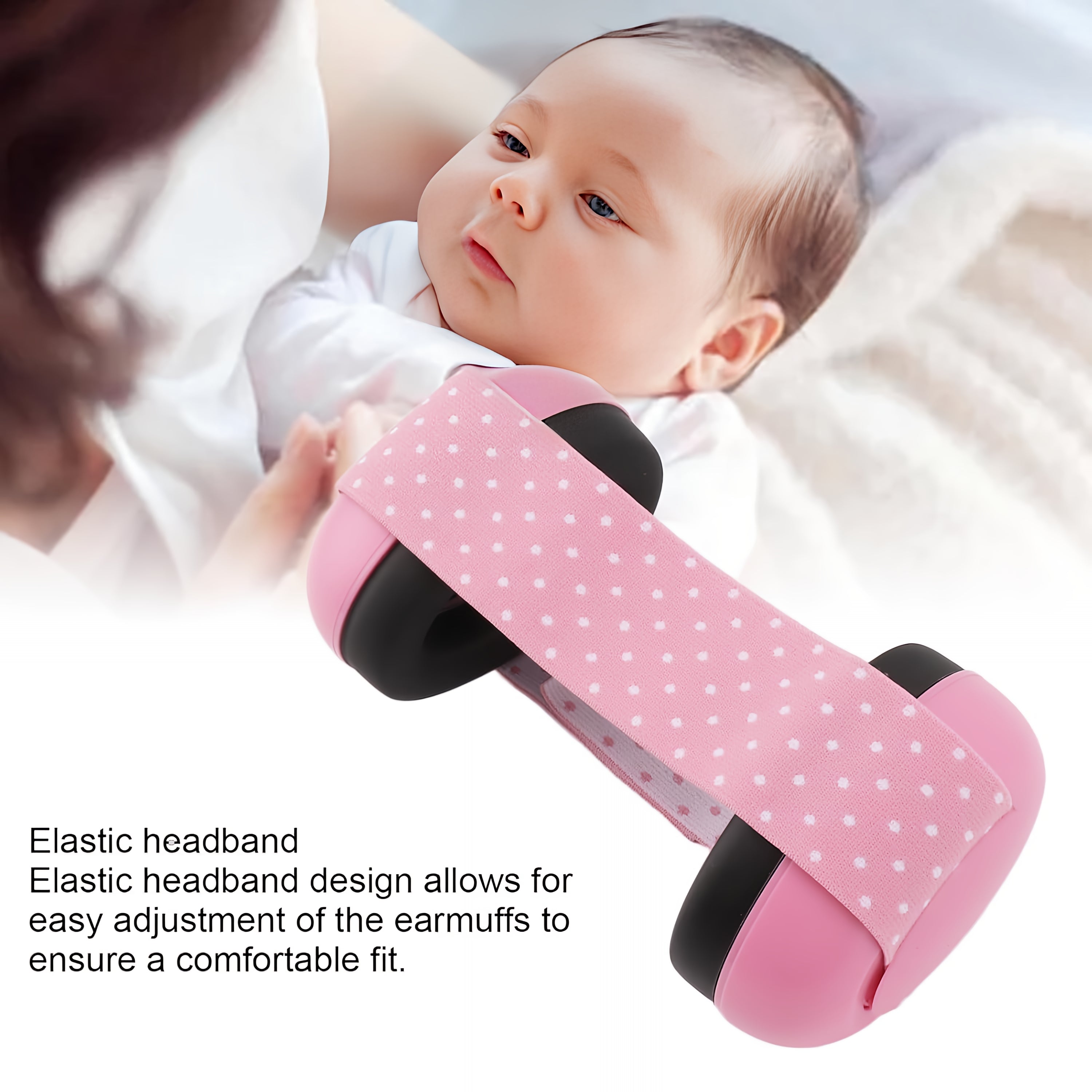 Amazon comfort noise reduction headphones newborn elastic band baby noise earmuffs 2 months baby available