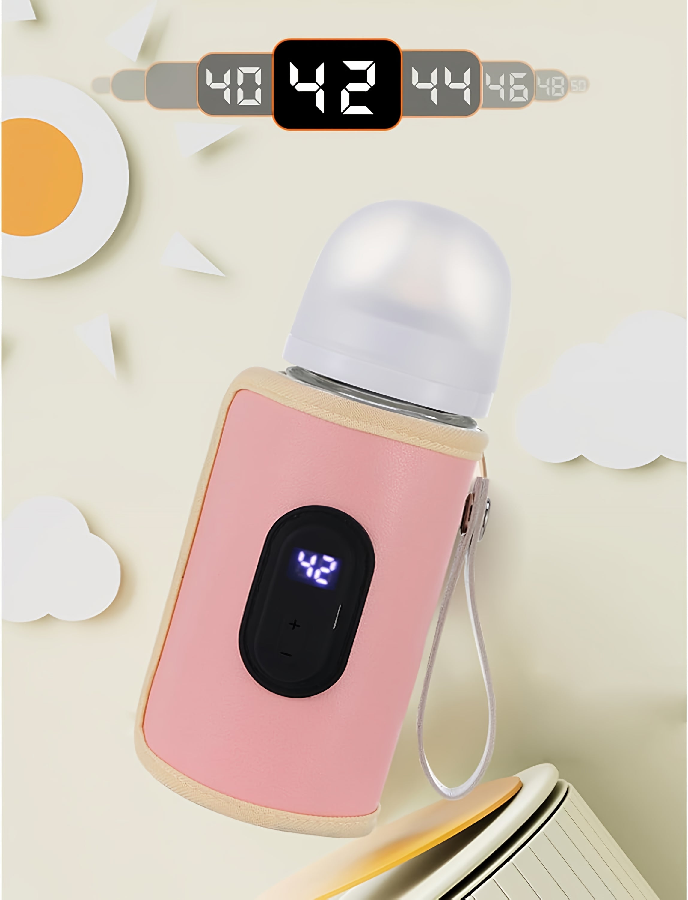 USB Intelligent Temperature Control Portable Milk Bottle Insulation Cover