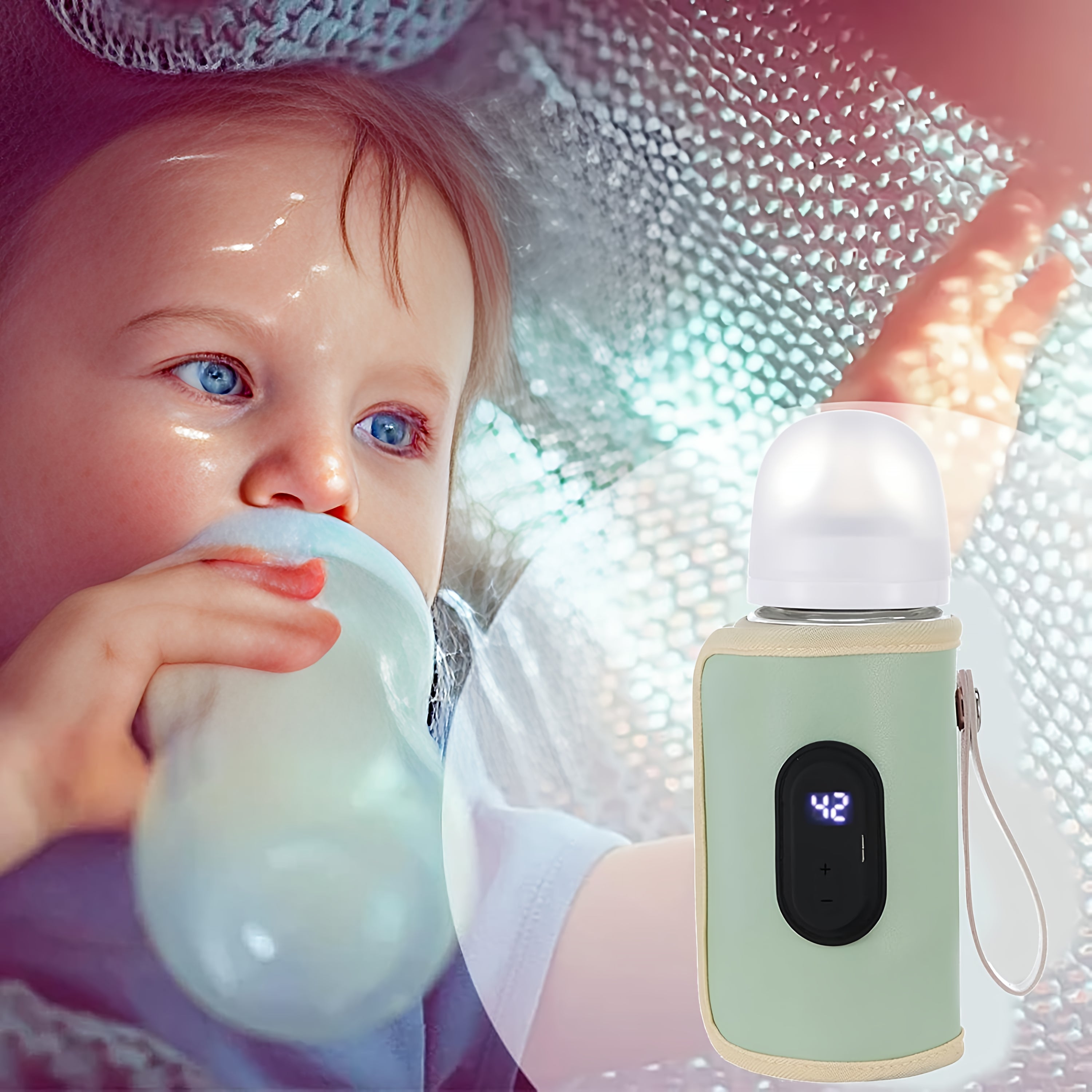 USB Intelligent Temperature Control Portable Milk Bottle Insulation Cover