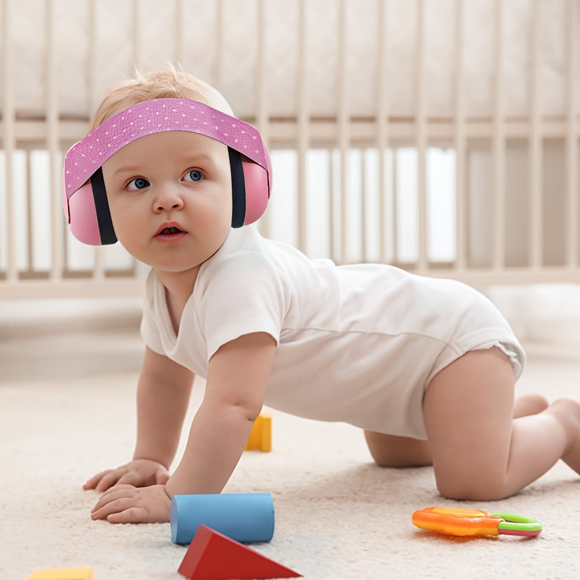 Amazon comfort noise reduction headphones newborn elastic band baby noise earmuffs 2 months baby available